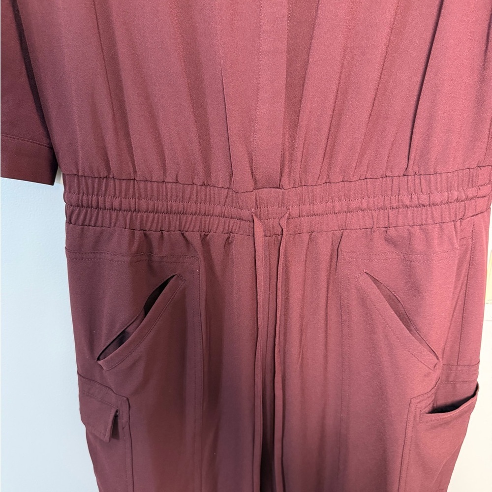 New York & Company Deep Maroon Jumpsuit - Picture 3 of 8